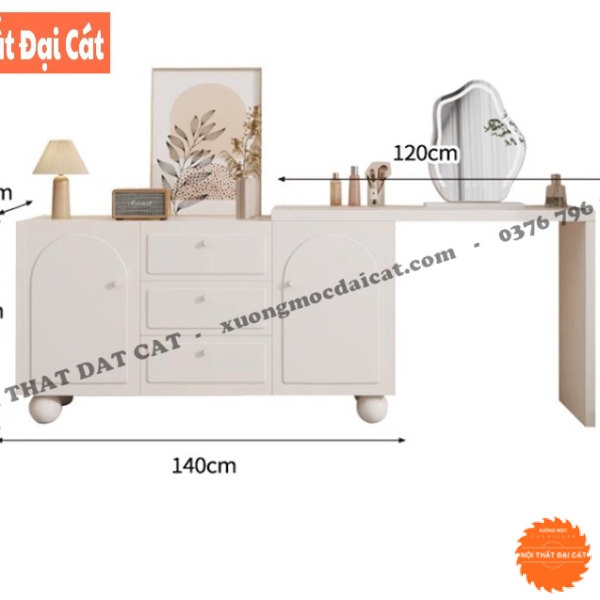 Bàn trang điểm gỗ sang trọng BTĐ144