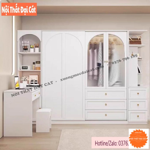 Tủ áo quần thiết kế kịch trần TA472