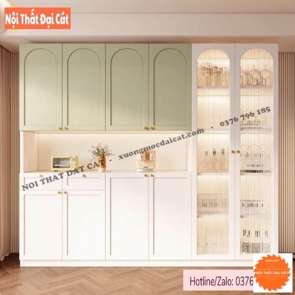 Tủ nhà bếp bằng gỗ MDF cao cấp TBN108