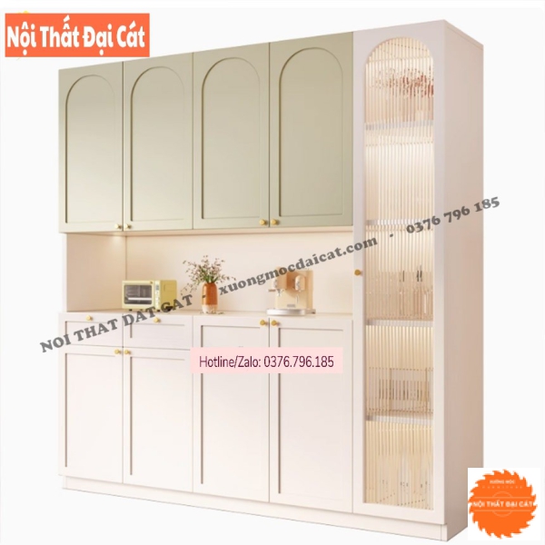 Tủ nhà bếp bằng gỗ MDF cao cấp TBN108