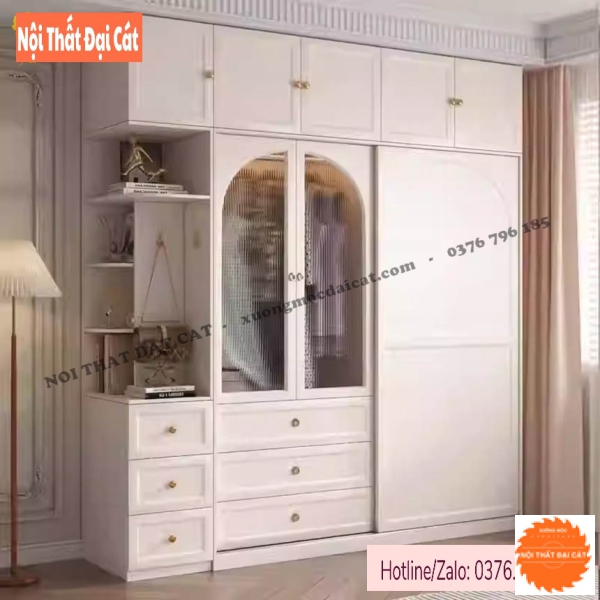 Tủ áo quần thiết kế kịch trần TA472