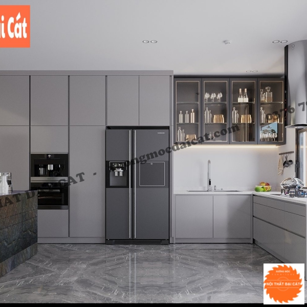 Bàn đảo bếp gỗ cao cấp ĐB037