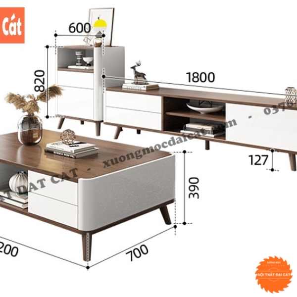 Bàn sofa đẹp thiết kế hiện đại BS095
