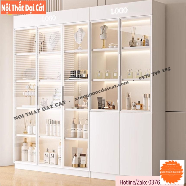 Kệ tủ trưng bày mỹ phẩm cánh kính KG047