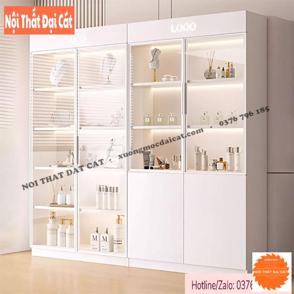 Kệ tủ trưng bày mỹ phẩm cánh kính KG047