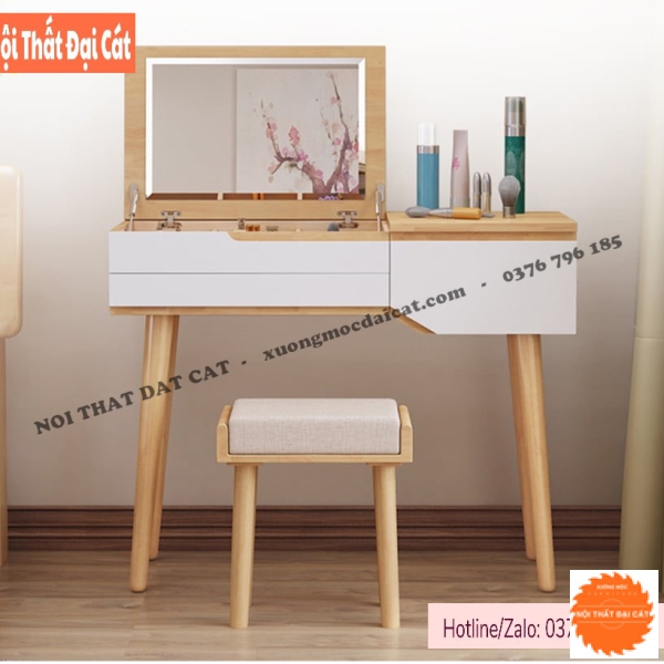 Bàn trang điểm giấu gương BTĐ136