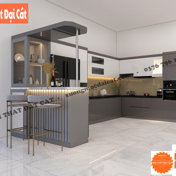 Quầy bar phòng bếp đẹp ĐB041