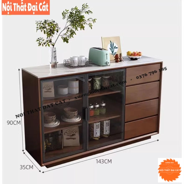 Tủ đựng đồ nhà bếp bằng gỗ TBN079