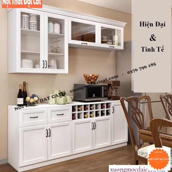 Tủ nhà bếp thiết kế tân cổ điển TBN081