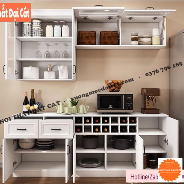 Tủ nhà bếp thiết kế tân cổ điển TBN081
