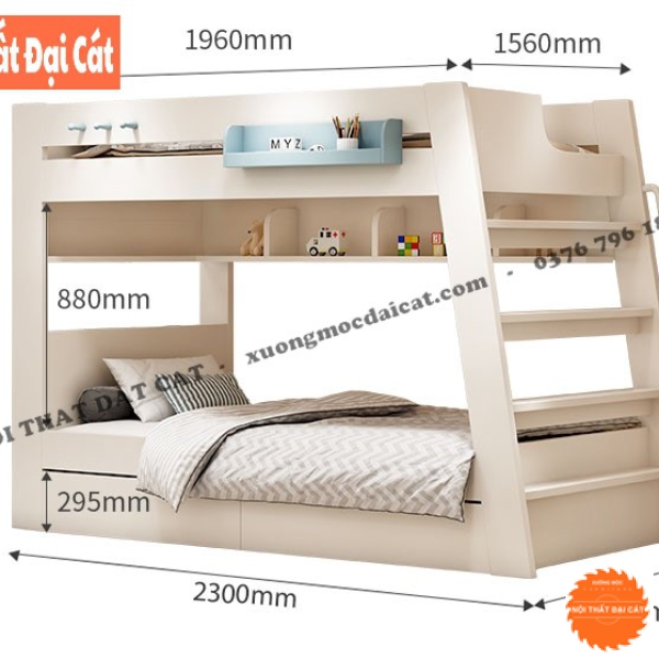Giường tầng thiết kế hiện đại GT125