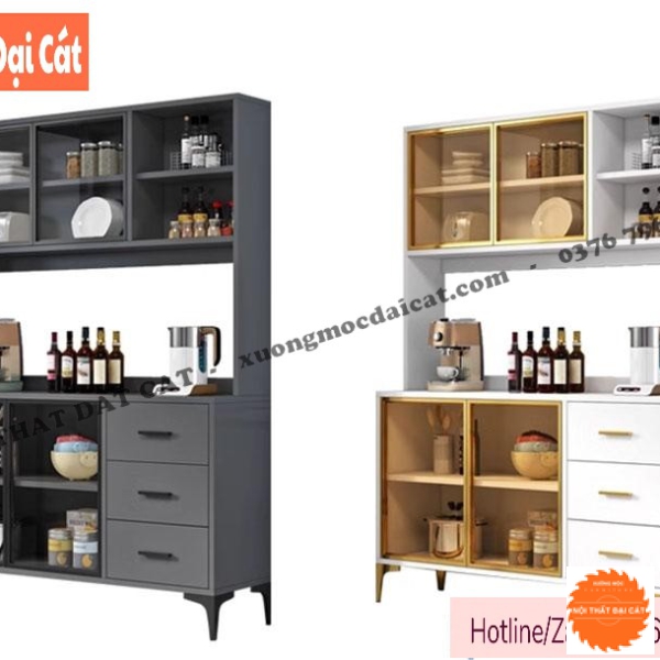 Tủ bếp gỗ cao cấp hiện đại TBN092