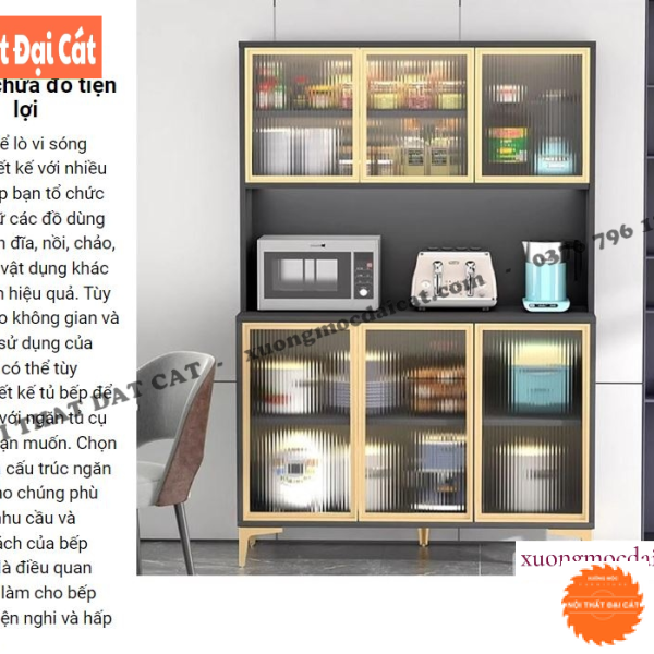 Tủ đựng đồ nhà bếp đa chức năng đẹp TBN093