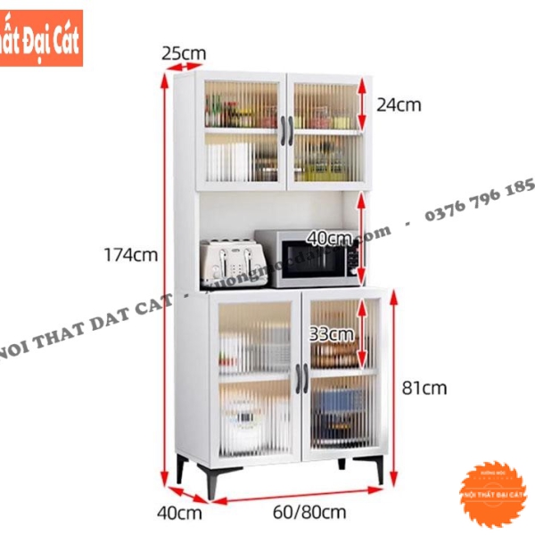 Tủ đựng đồ nhà bếp đa chức năng đẹp TBN093
