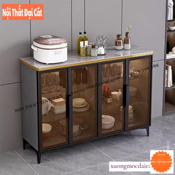 Tủ đựng chén nhỏ cánh kính cao cấp TBN094
