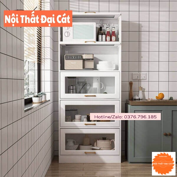 Tủ bếp dáng đứng nhiều tầng TBN103