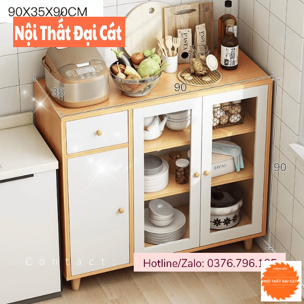 Tủ đựng chén bát nhỏ bằng gỗ TBN106