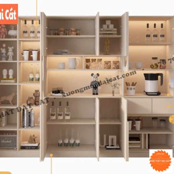 Tủ để chén bằng gỗ tiện lợi, đa năng TBN114