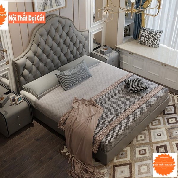 Giường bọc nệm cao cấp GBN012