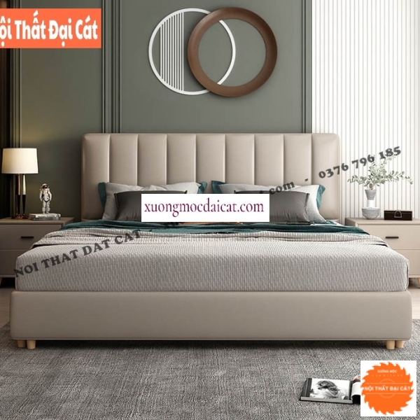 Giường bọc nệm cao cấp GBN016