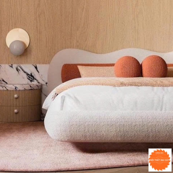 Giường bọc nệm cao cấp GBN017