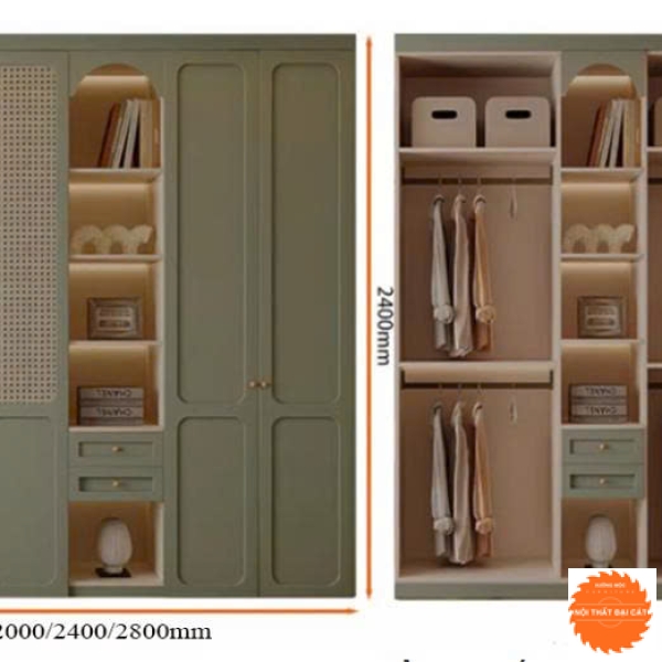Tủ áo quần cánh mây TAM013