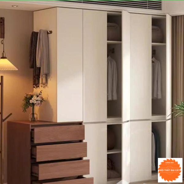 Tủ áo quần gỗ thiết kế đẹp TA491