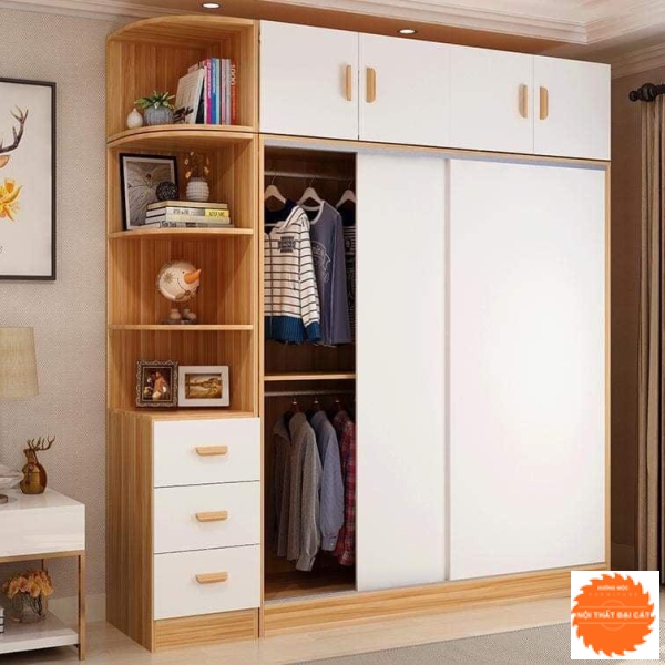 Tủ áo quần gỗ 2m TA007