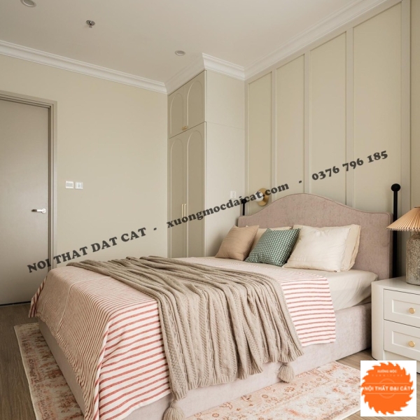 Giường bọc nệm cao cấp GBN033