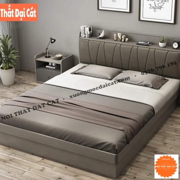 Giường bọc nệm cao cấp GBN048
