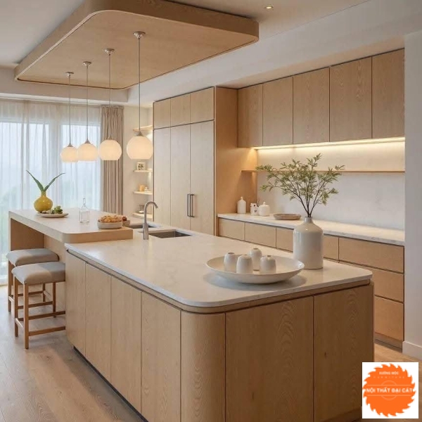 Tủ bếp gỗ hiện đại TB0145