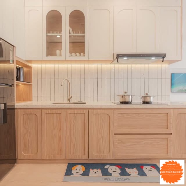 Tủ bếp gỗ hiện đại TB0167