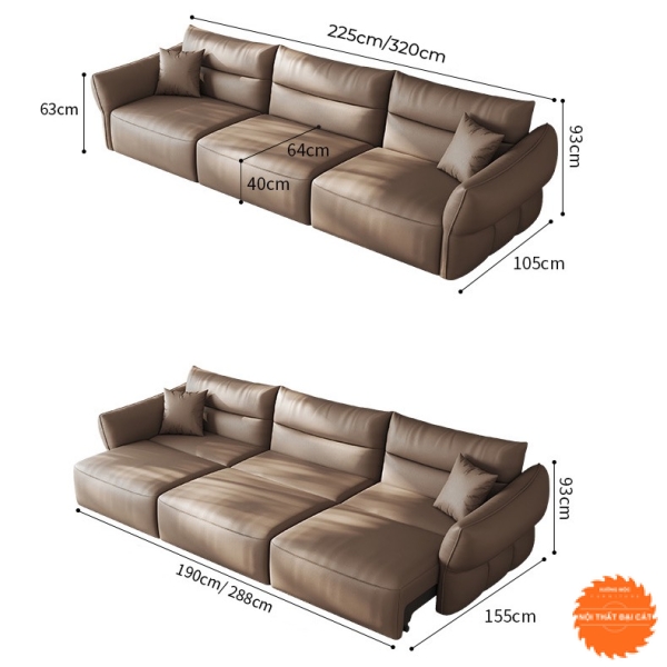 Băng ghế sofa da 