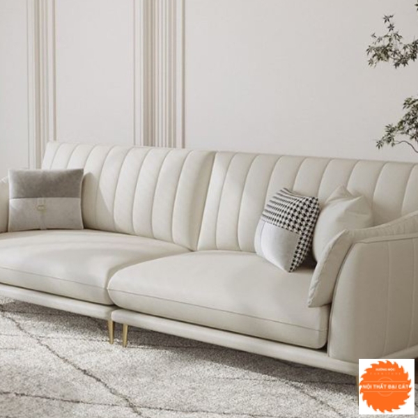 Băng ghế sofa da hiện đại 