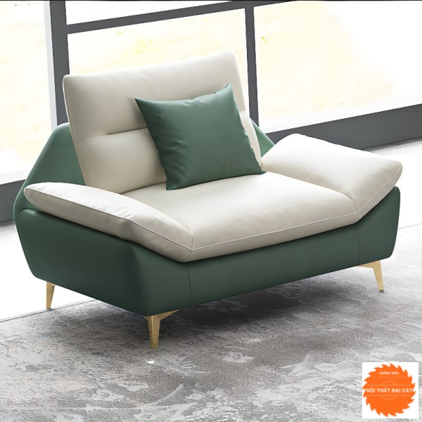Ghế sofa đơn chân sắt kiểu mới