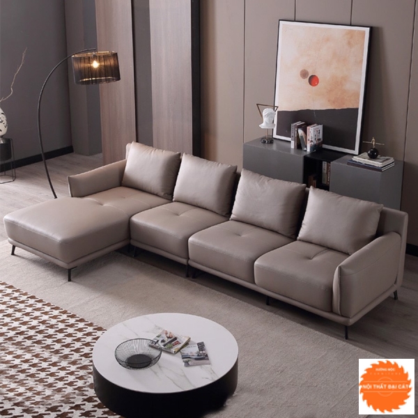 Ghế sofa chữ L chân sắt